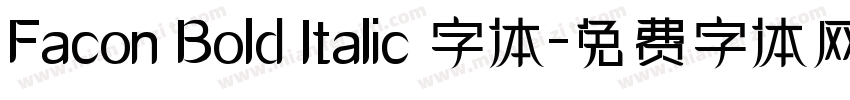 Facon Bold Italic 字体字体转换